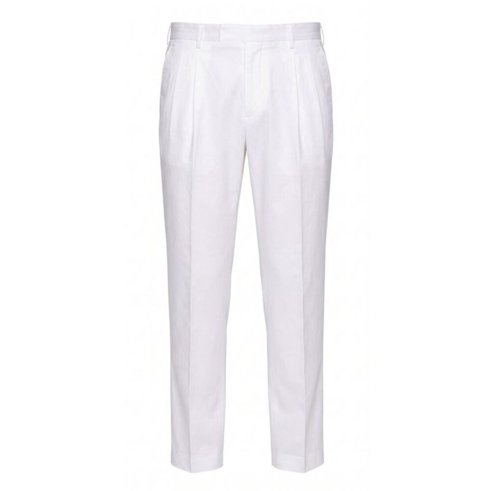 Malo White Cotton Men Men's Pant